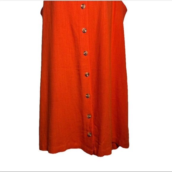 Lulus Women’s Mini Sun Dress XL Spaghetti Sleeveless Linen Pullover Sundress - Picture 3 of 13